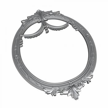 Round frame (RK_0724) 3D model for CNC machine